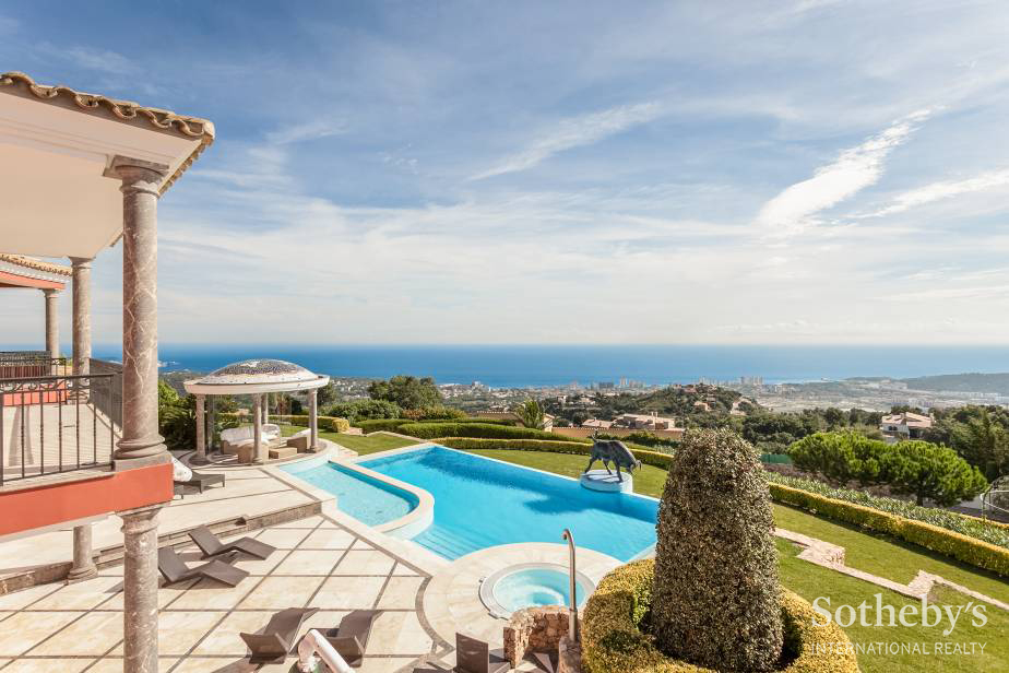 Casa con vistas al mar mediterráneo en Playa de Aro 